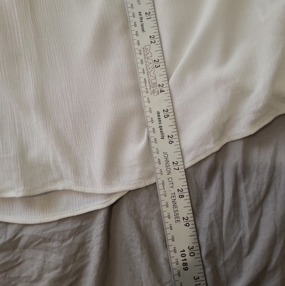 RUBY RD. Womens SZ Med White, Guazy, Crochet top, swimcover, layer piece - Picture 8 of 11